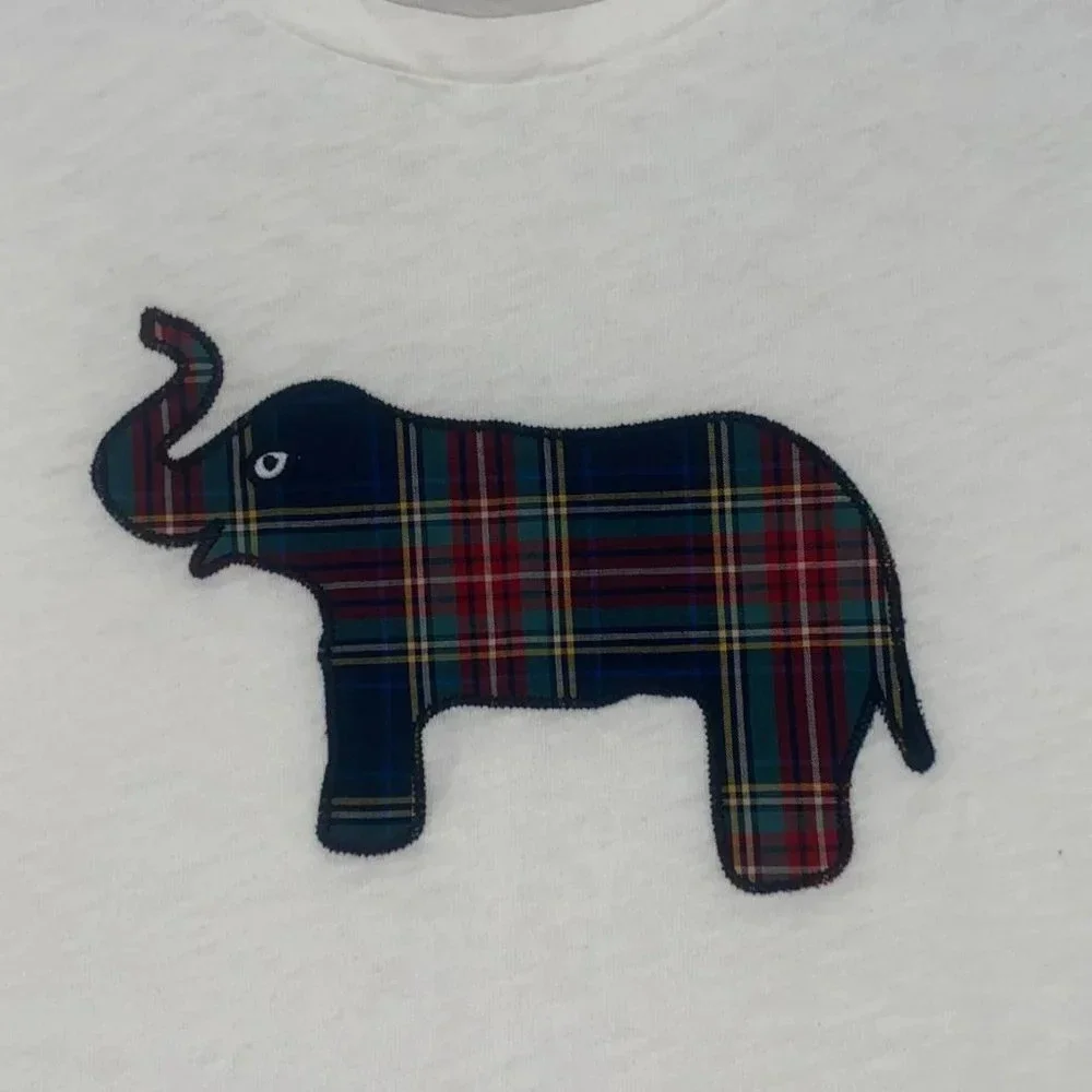 J. Crew Factory elephant collector tee. Cotton. Size M.